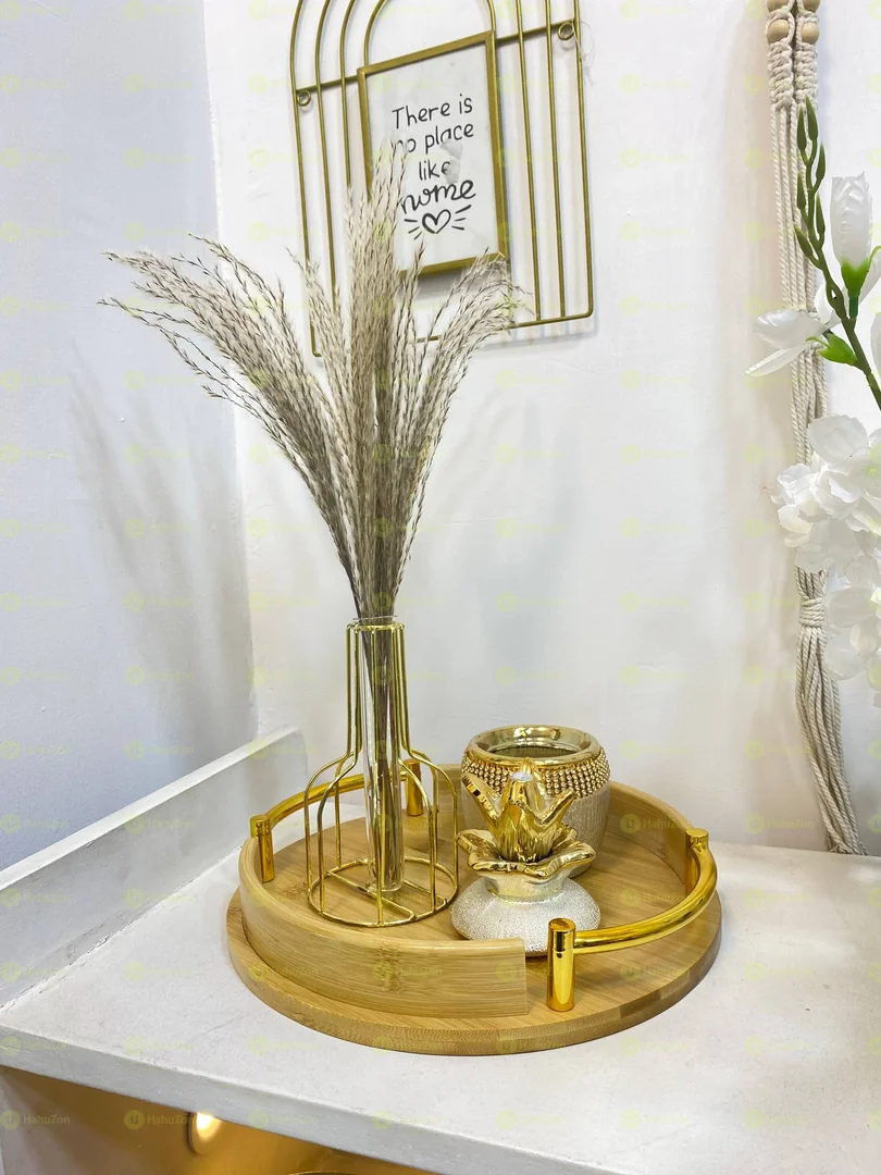 Glass tube vase flower