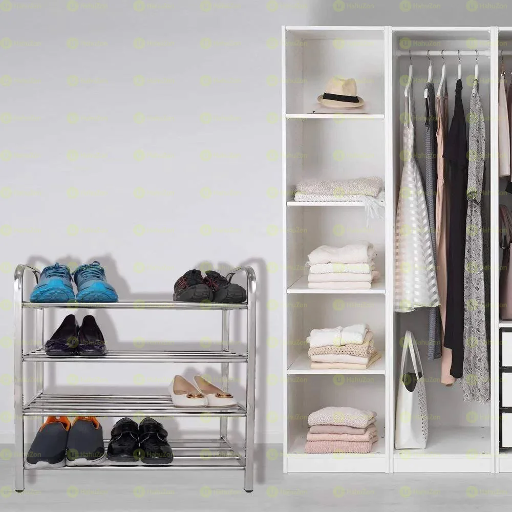4 Layer Stainless Steel Shoes Rack