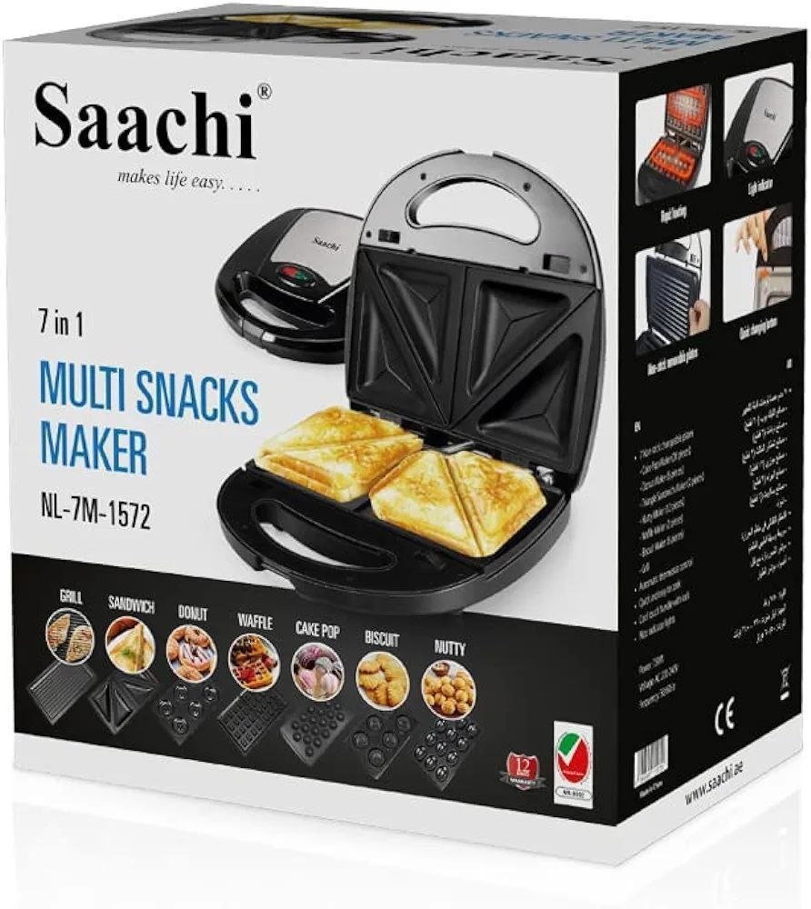Saachi and sonifer  7 In 1 Multi Snacks Maker