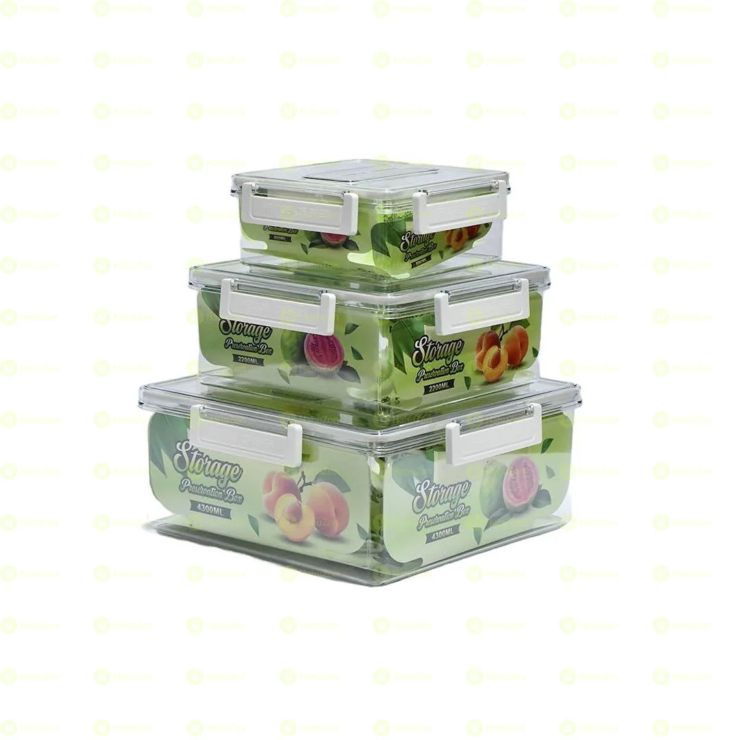 3pcs Fridge Orgnizer Box's