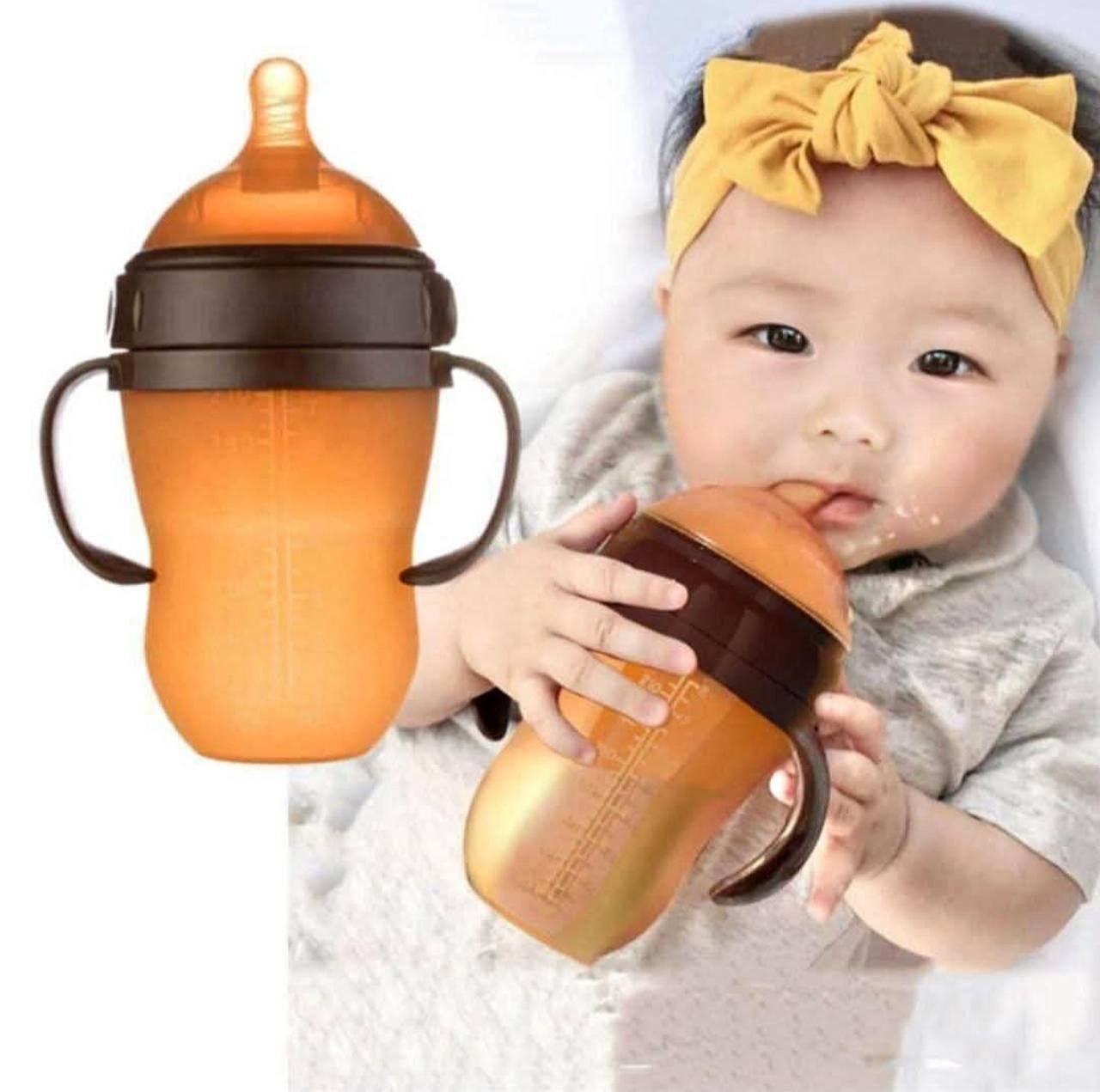 Silicon Baby Feeding Bottle
