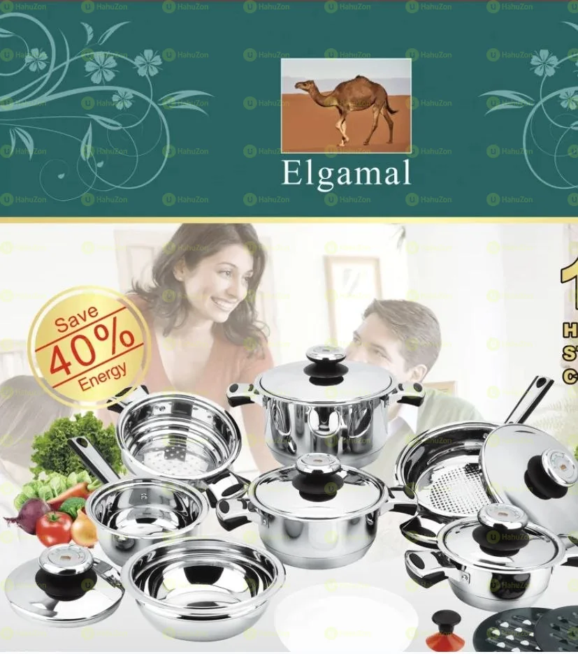 16-piece High-Quality Stainless Steel Cookware Set