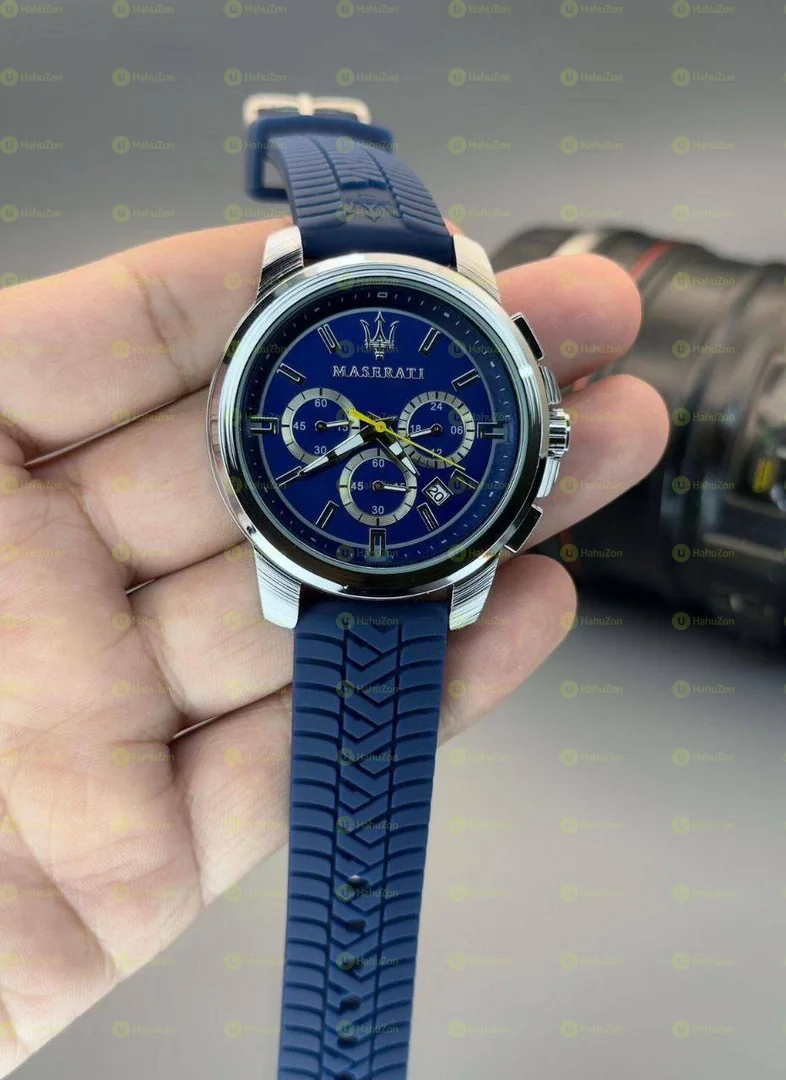 Maserati Men’s Classic Silicon Strap Chronograph Watch