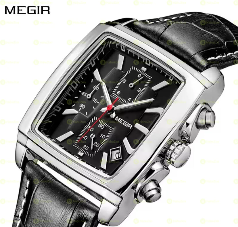 Stylish Luxury Fashionable Men’s Megir Leather Watch