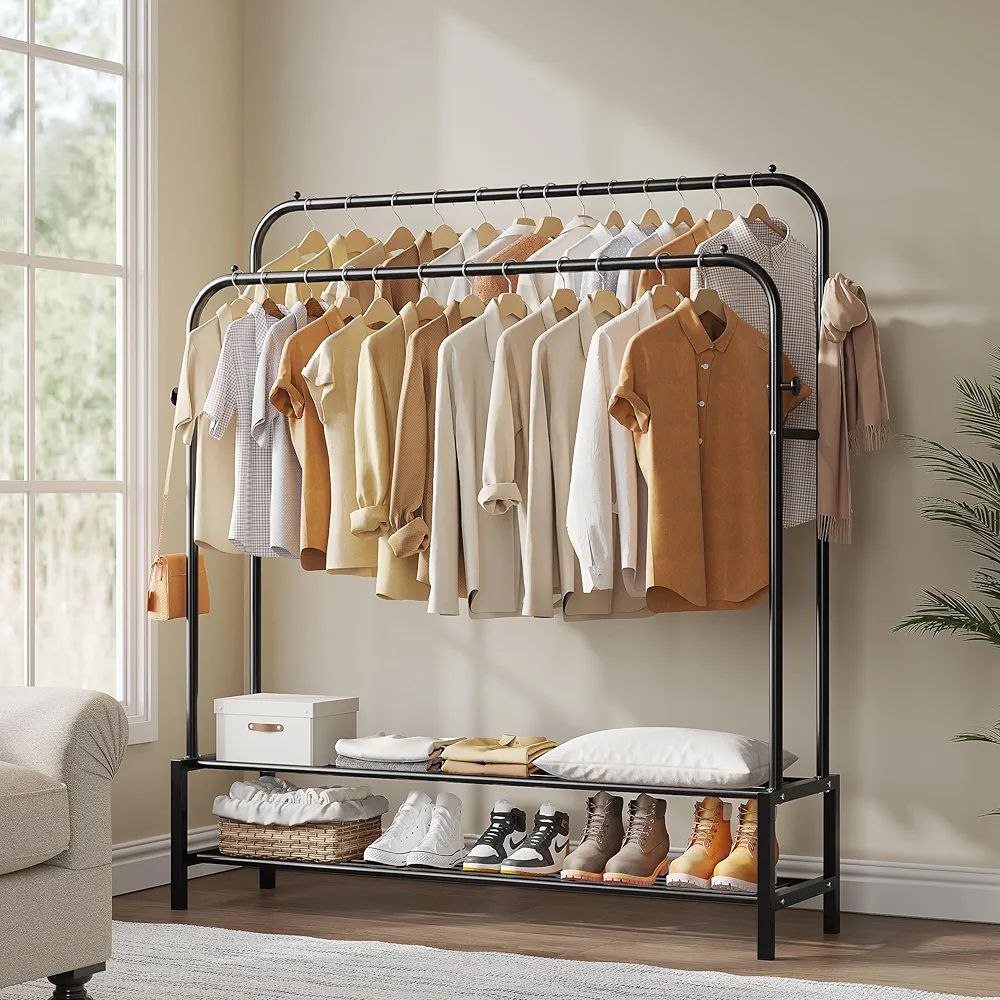 💥New Simple Floor Clothes Rack