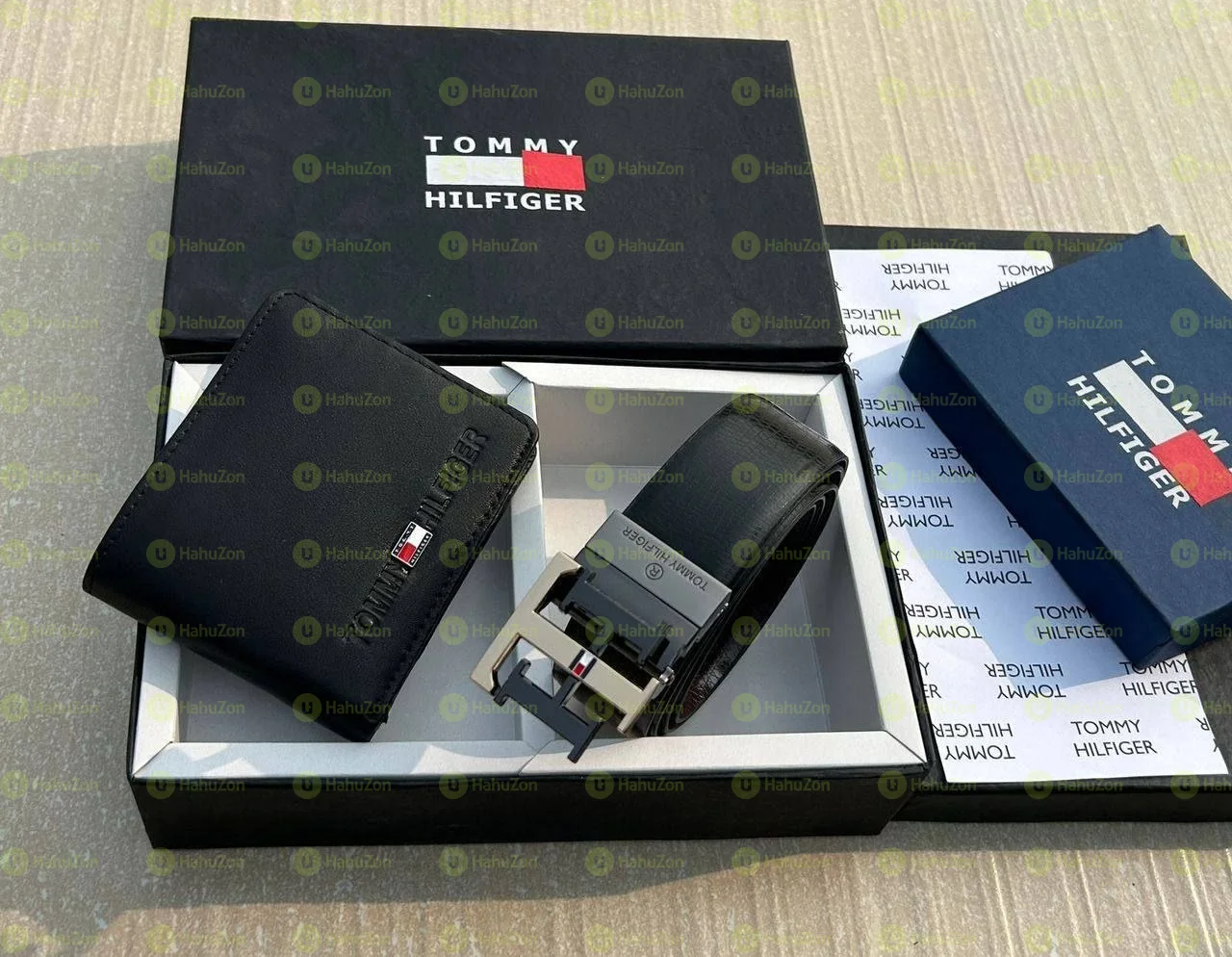 Tommy Hilfiger Belt and Wallet Combo