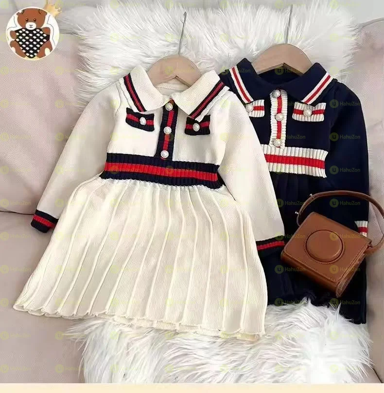 Cute Long Sleeve Kids Dress