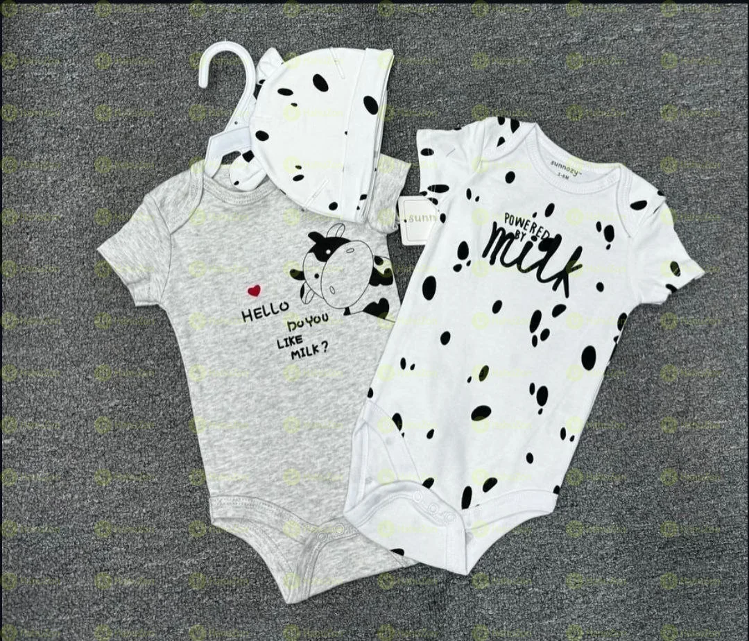 3piece Sunnozy Brand Bodysuit and Hat Set
