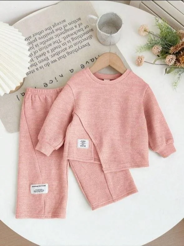 2piece Baby Girl Casual Long Sleeve Top &Pants