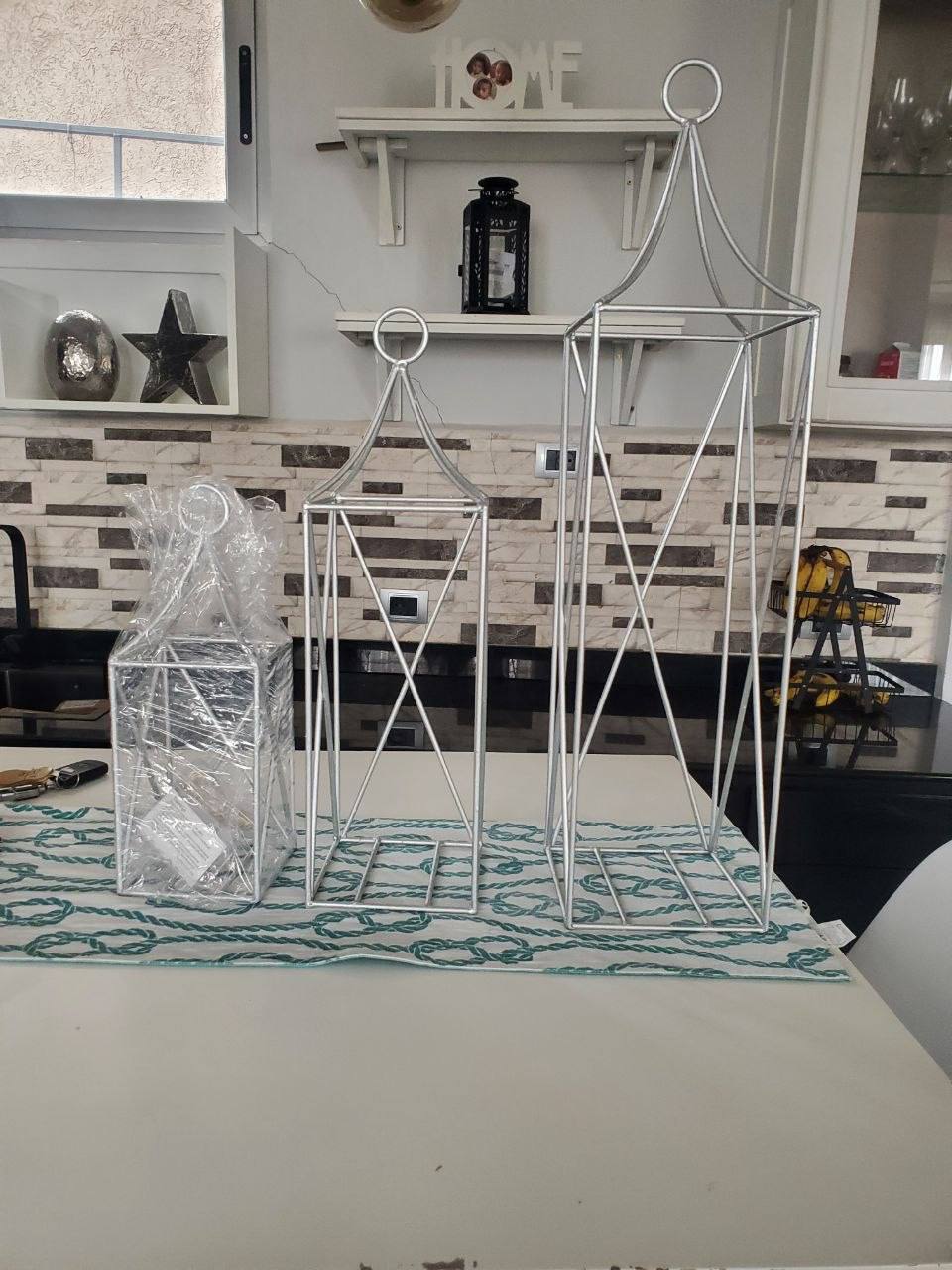 3 Piece Metal Decorative Lantern