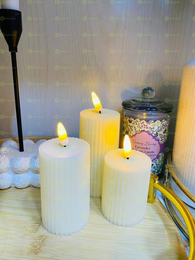Set of 3 Artificial Candles