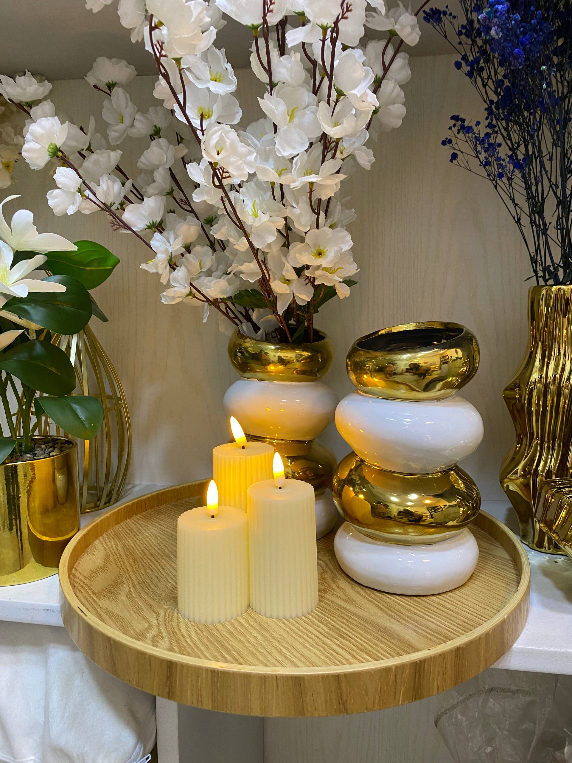Set of 3 Artificial Candle