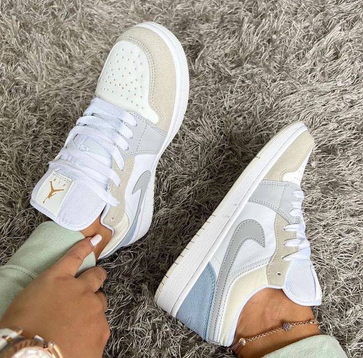 Jordan 1 Low Pairs Sky Grey Women's Shoes