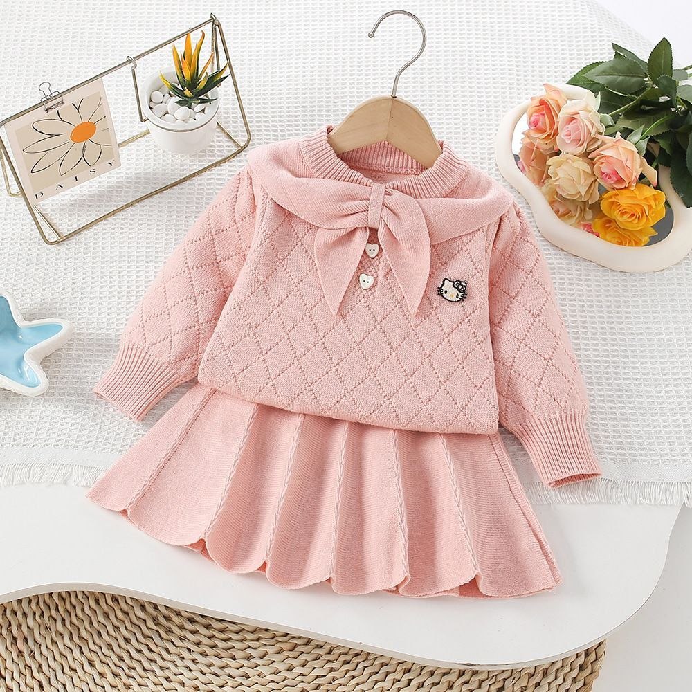 Toddler Girls Two Piece Sweater Top and Pant s