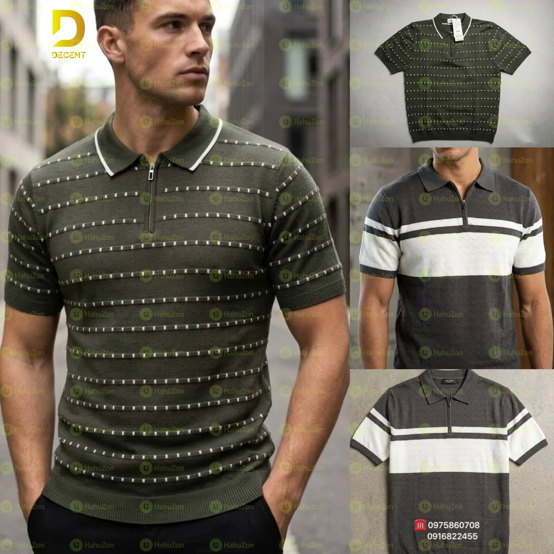 City Knit Zip-Polo