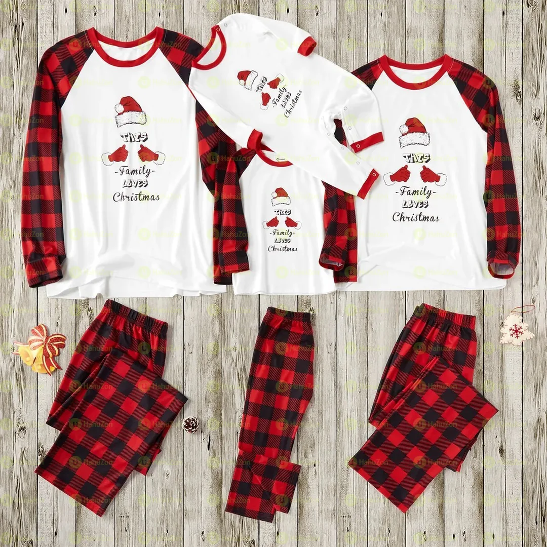 Christmas Plaid Pajamas Matching Set
