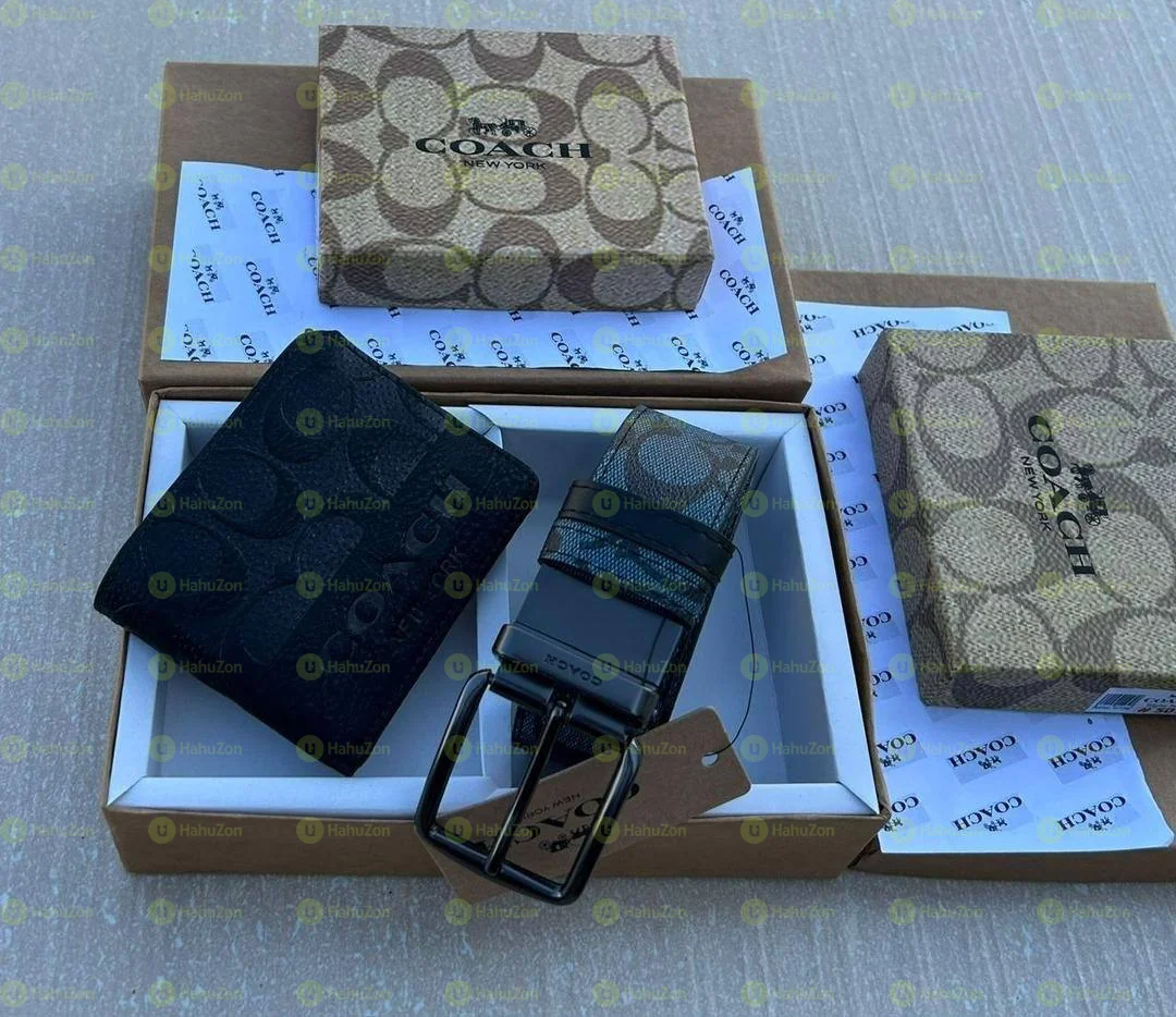Coach Wallet and Belt Combo