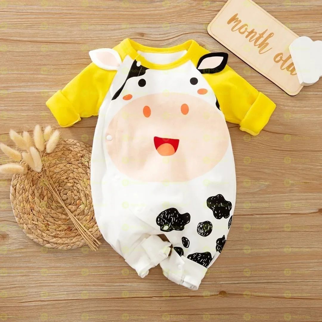 aby Adorable Cow Splice Jumpsuit