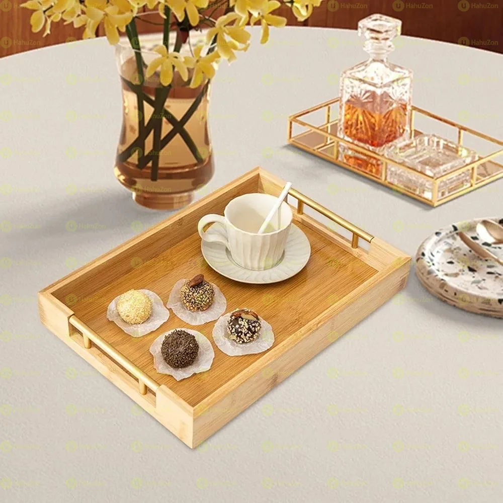 Bamboo Pallet Food Tray 3 Pcs