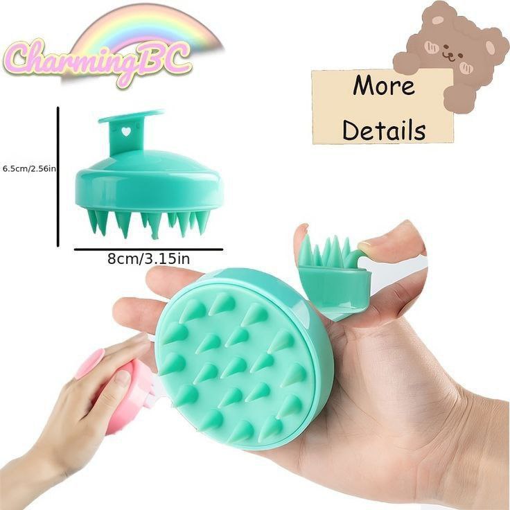 Silicon Hair Scalp Massager Shampoo Brush