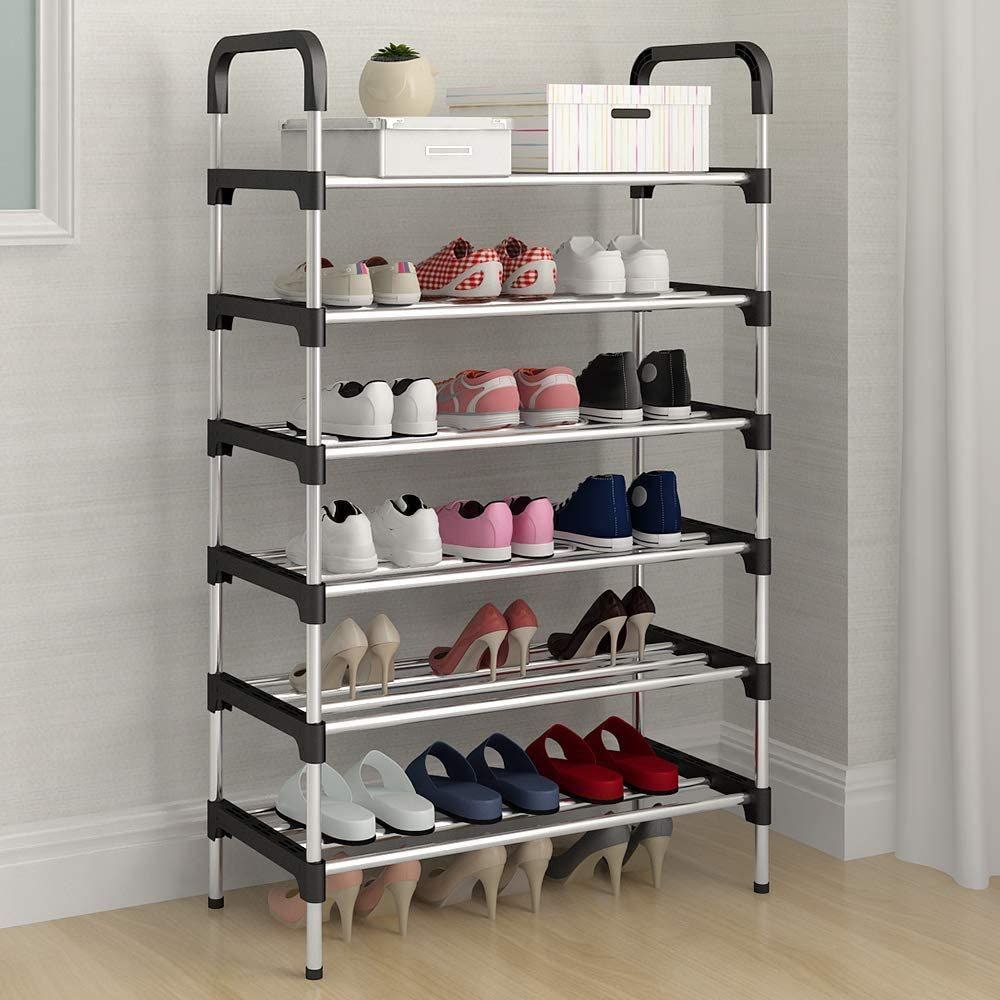 6 Layer Stainless Steel Shoes Rack