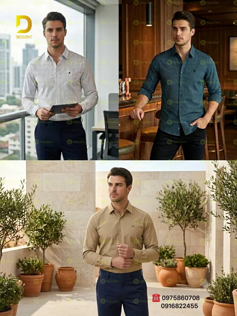 Long Sleeve Striped Dress Shirt