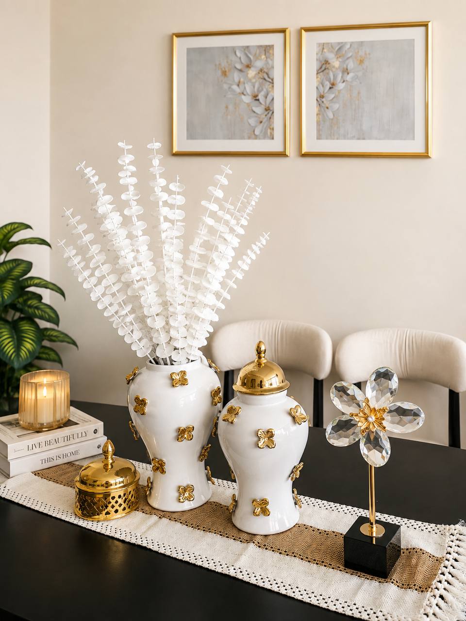 Crystal Elegant Flower Stand