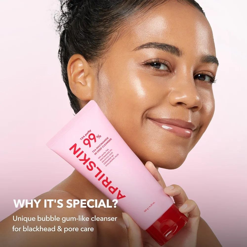 APRILSKIN TXA Niacinamide 99 Pore Care Pink Bubble Gum Cleanser