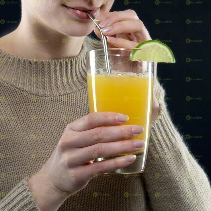 6pcs Reusable drinking Stainless Straws With Cleaning Brush