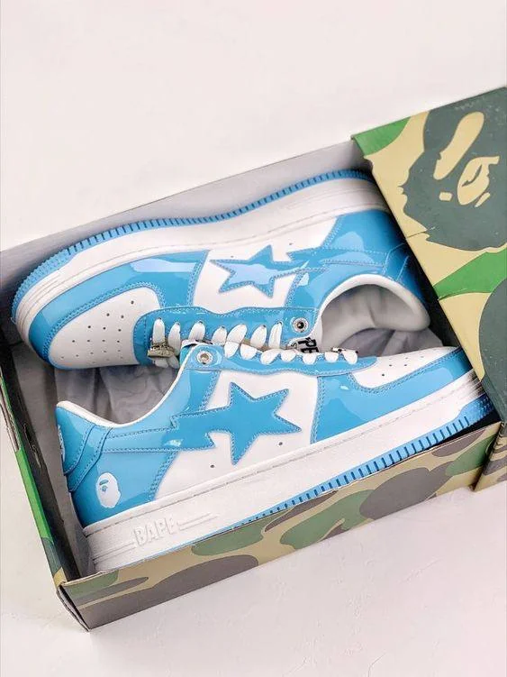 Bape sta Blue An White Low Men’s Shoes