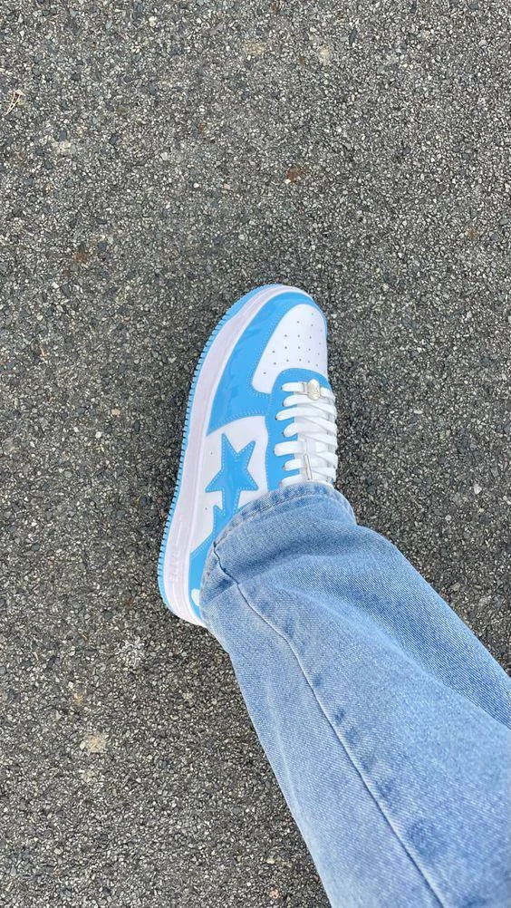 Bape sta Blue An White Low Men’s Shoes