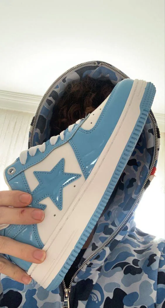 Bape sta Blue An White Low Men’s Shoes
