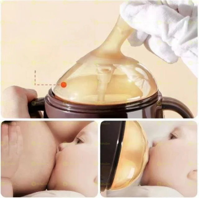 Baby Bottle with Silicone Nipple