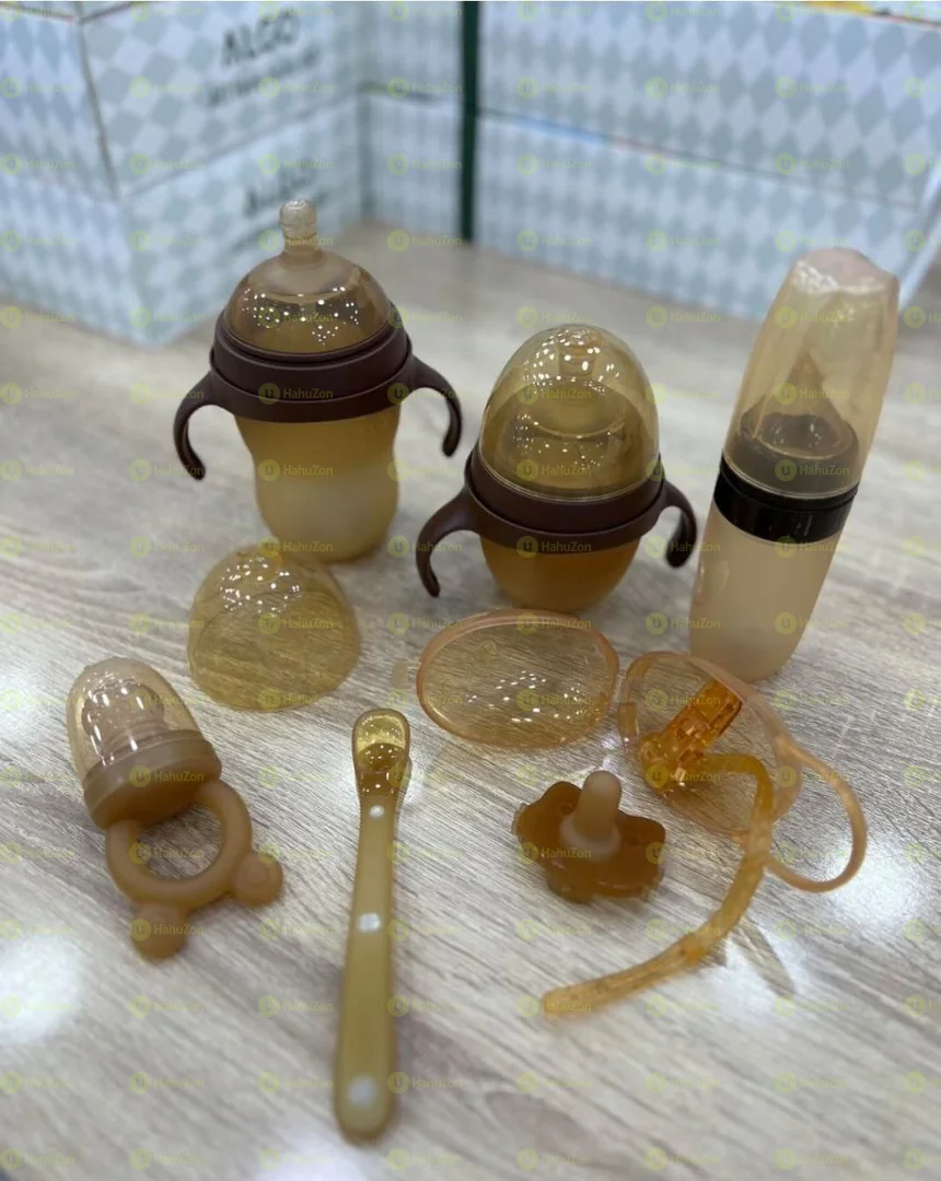 6 Pieces BPA Free Silicone Baby Bottles Or Feeding Sets