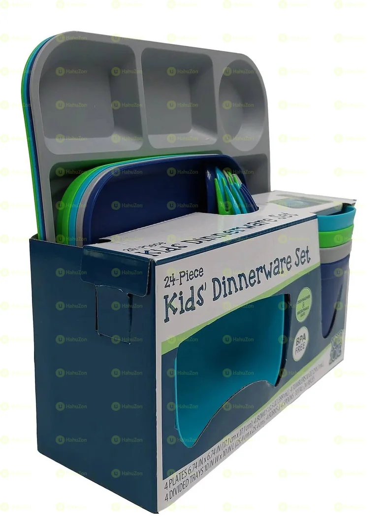 24-Piece Kids' Dinnerware Set