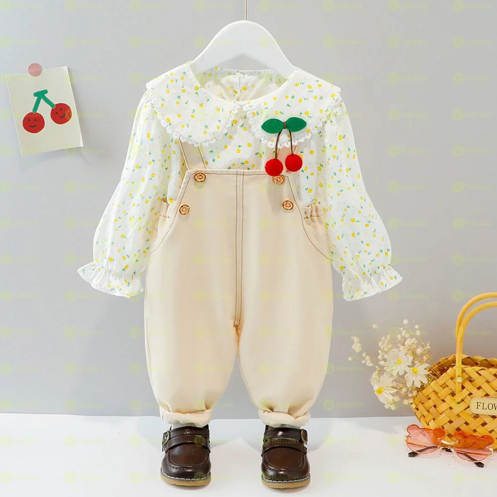 Babygirl Overall and Shirt Set