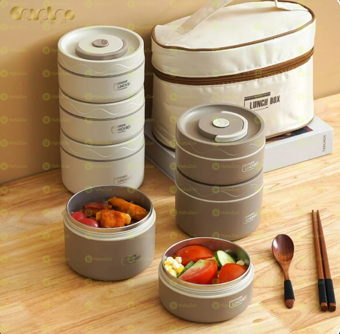 Isolated Lunch Box with Bag