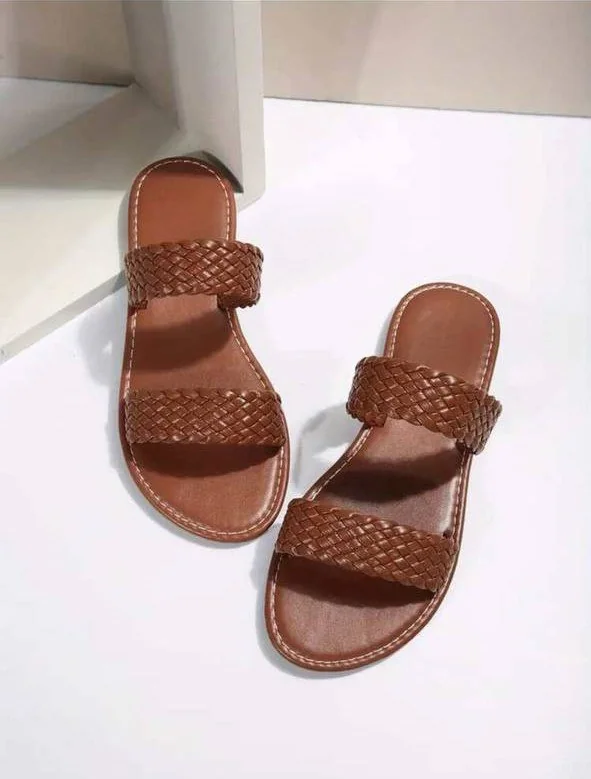 Woven Flat Women's Sandals