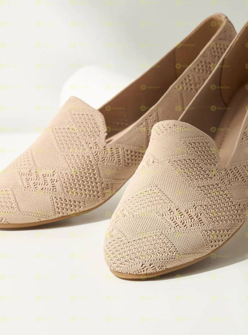 Max Textured Slip On Ballerina Women's Shoes