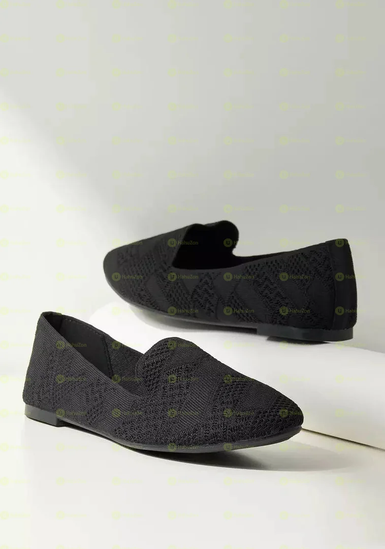 Max Textured Slip On Ballerina Women's Shoes