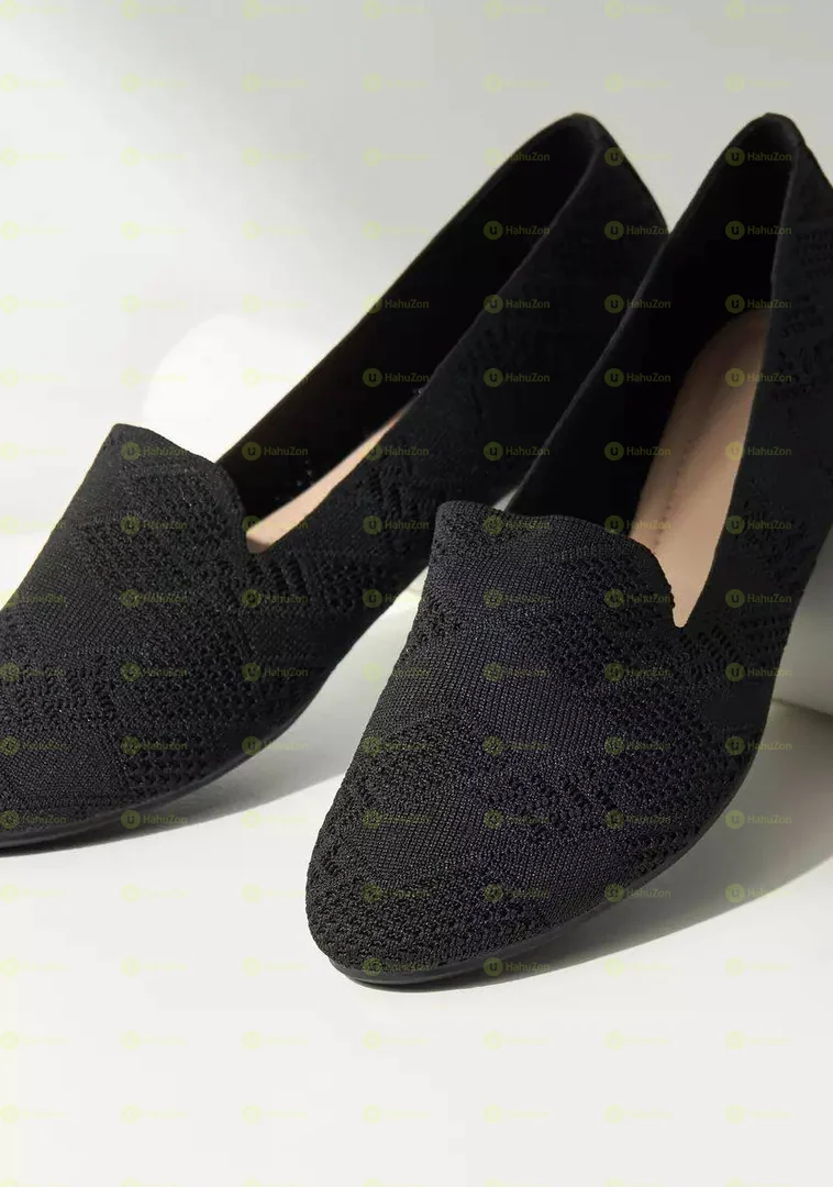 Max Textured Slip On Ballerina Women's Shoes