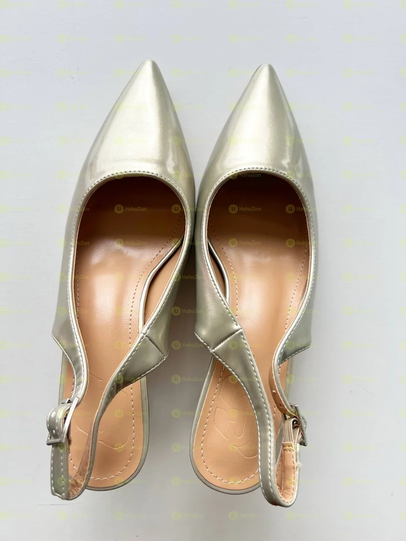 Pointy Toe Sling Back Kitten Women's Heel