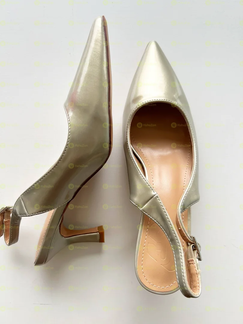 Pointy Toe Sling Back Kitten Women's Heel