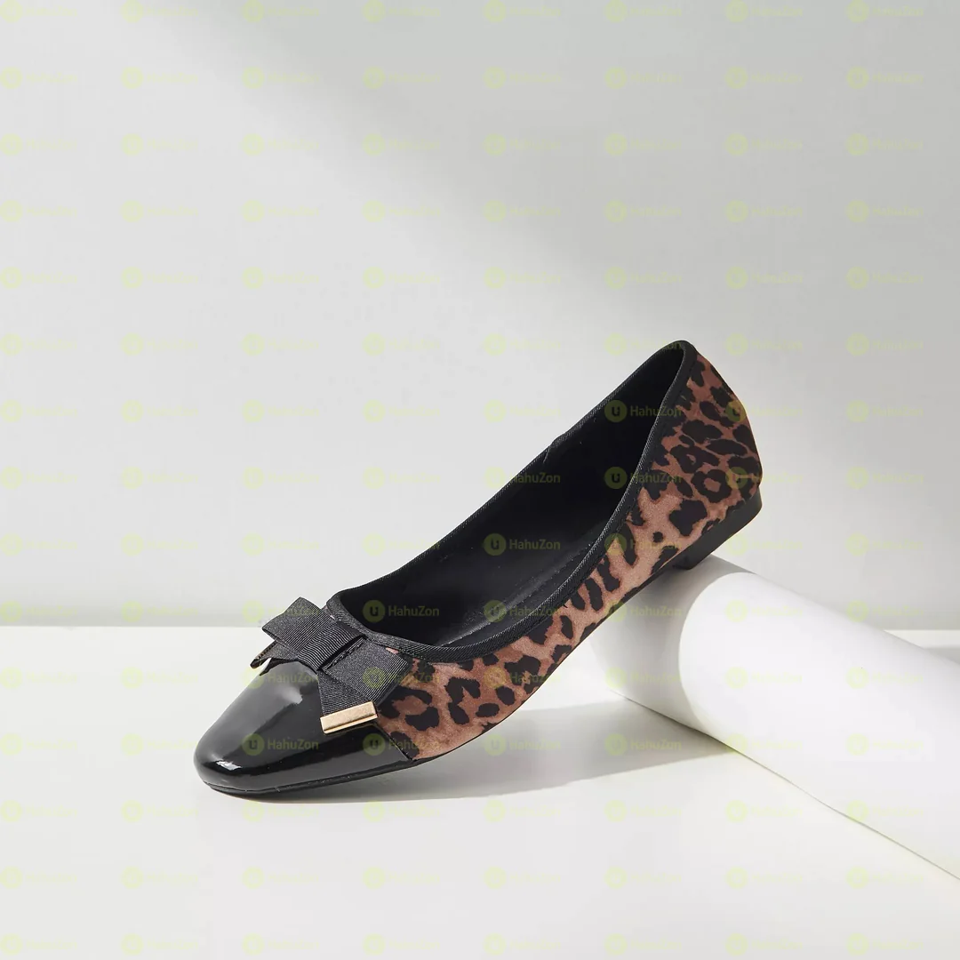 Max Bow Paneled Ballerina Women's Shoe