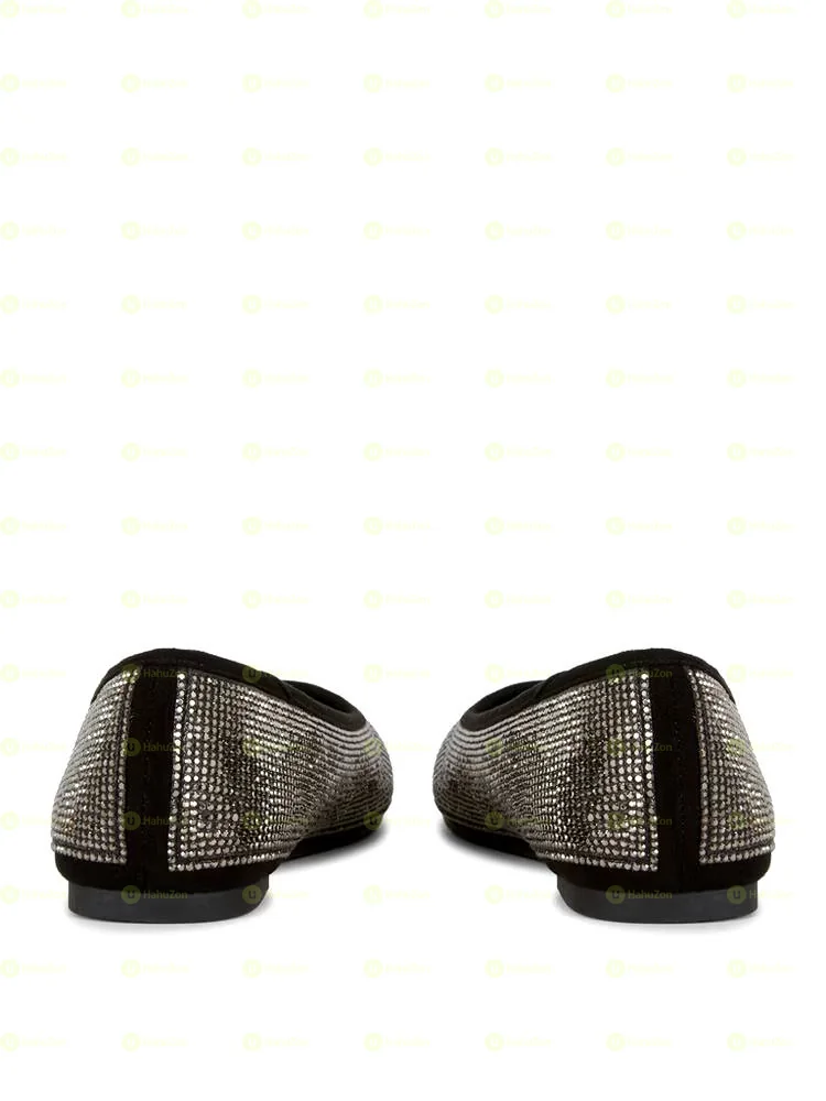 Primark Squared Toe Diamanté Ballerina Women's Shoes