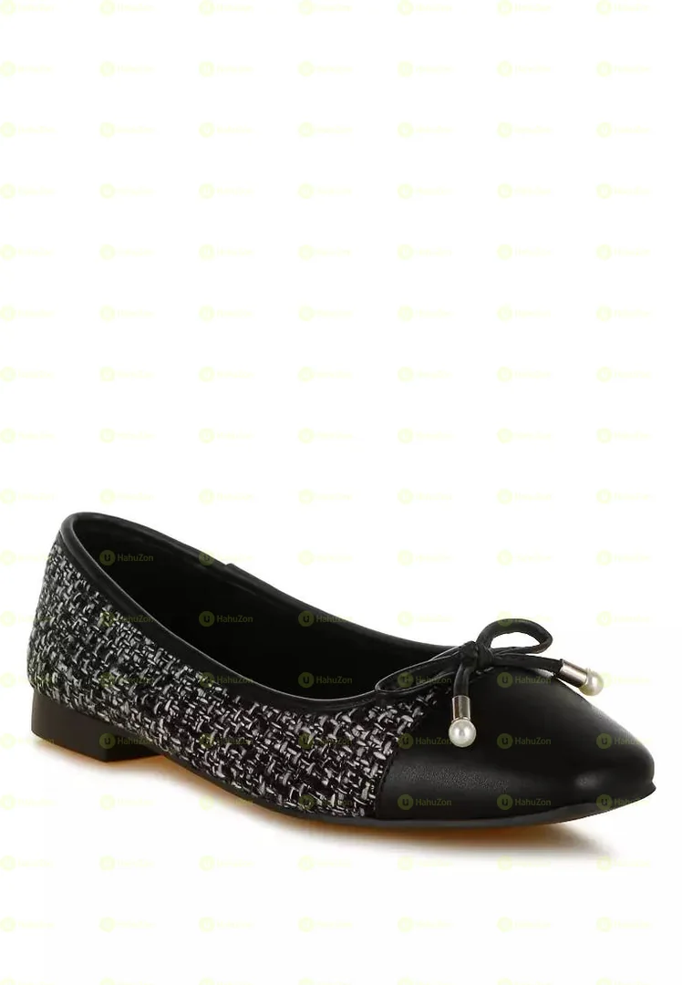 Primark Paneled Bow Ballerina Women's Flat