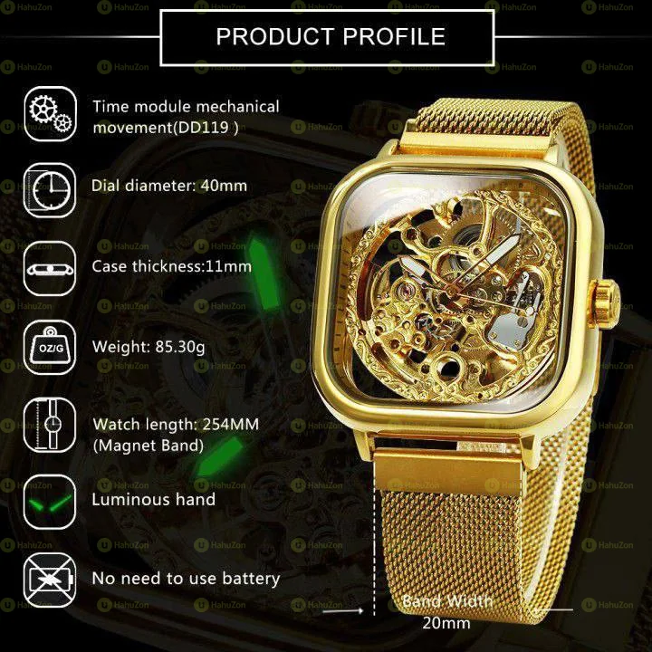 Magnetic Strap luxurious Men's Automatic Watch