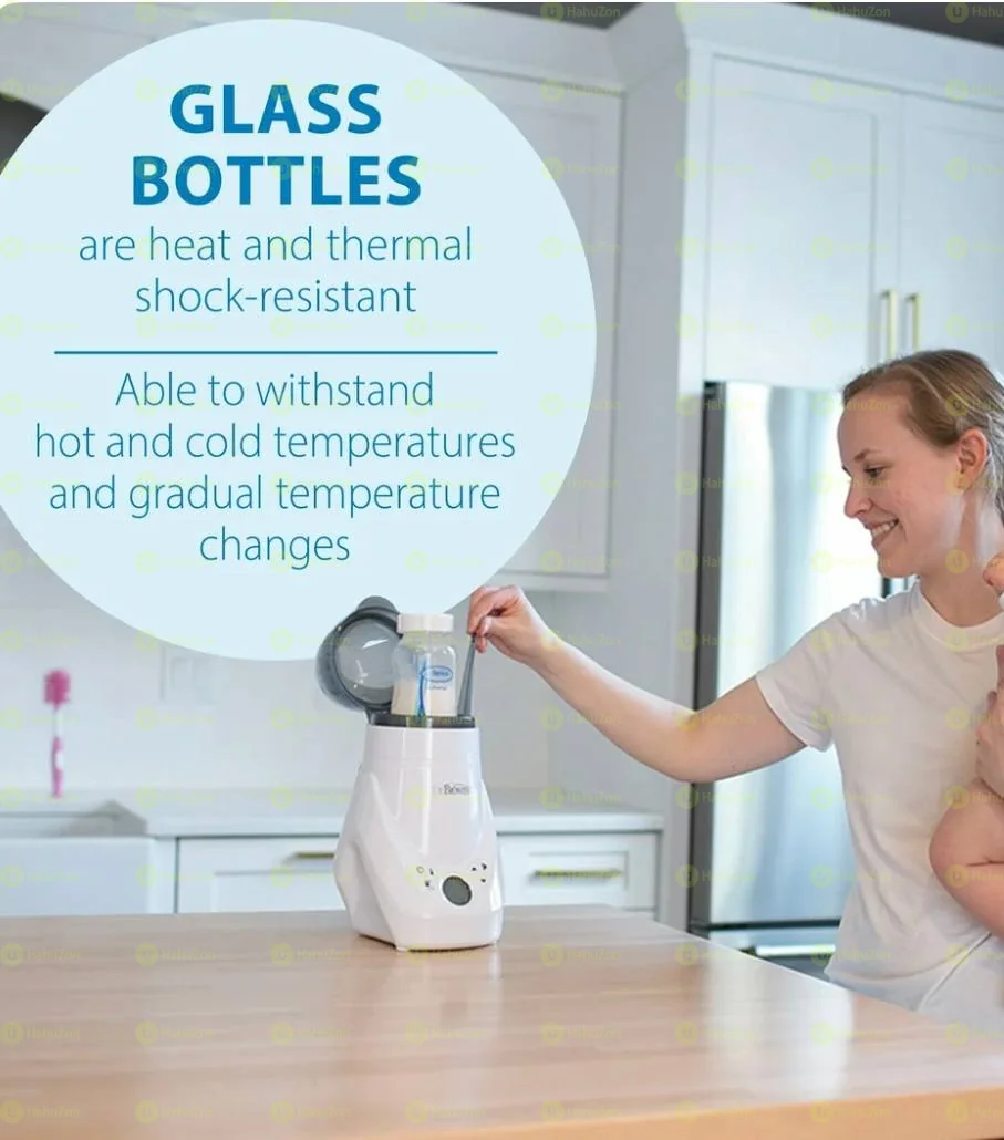 Dr. Brown's Anti-Colic Options+ Wide-Neck Glass Baby Bottle