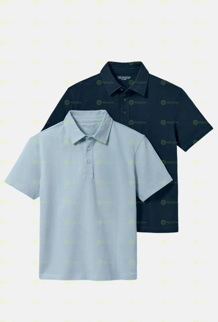 Tchibo Kid Boy 2pc Short Sleeve Polo T-Shirt