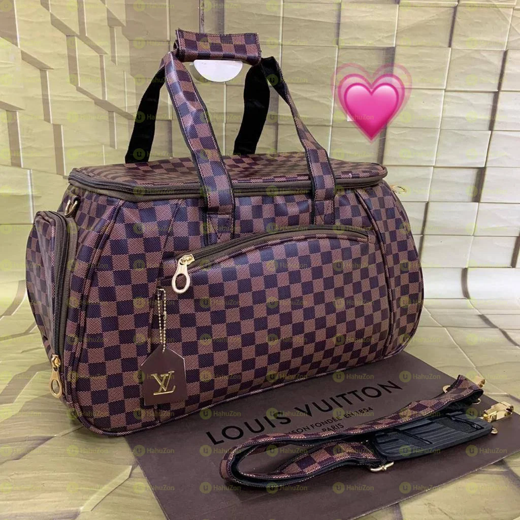 LV design Customized on Mont Blanc Gym bags